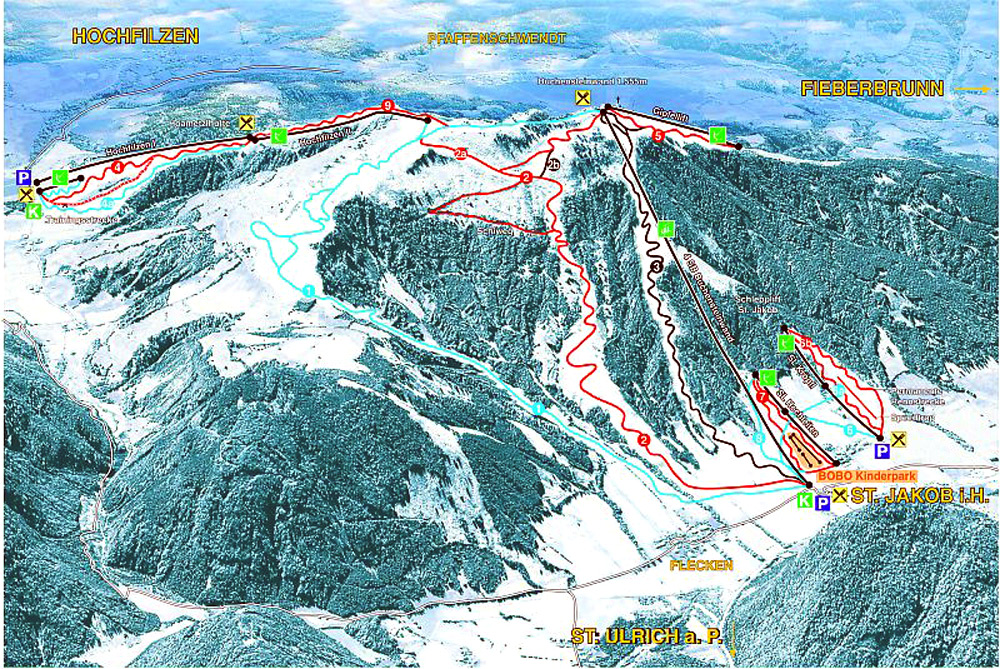 Pillerseetal Ski Holidays: piste map, ski resort reviews & guide. Book